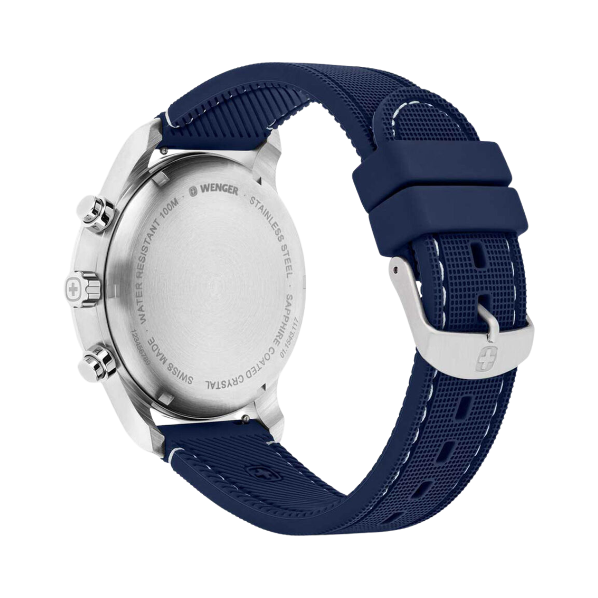 Attitude Chrono Esfera Azul Correa Silicón Azul