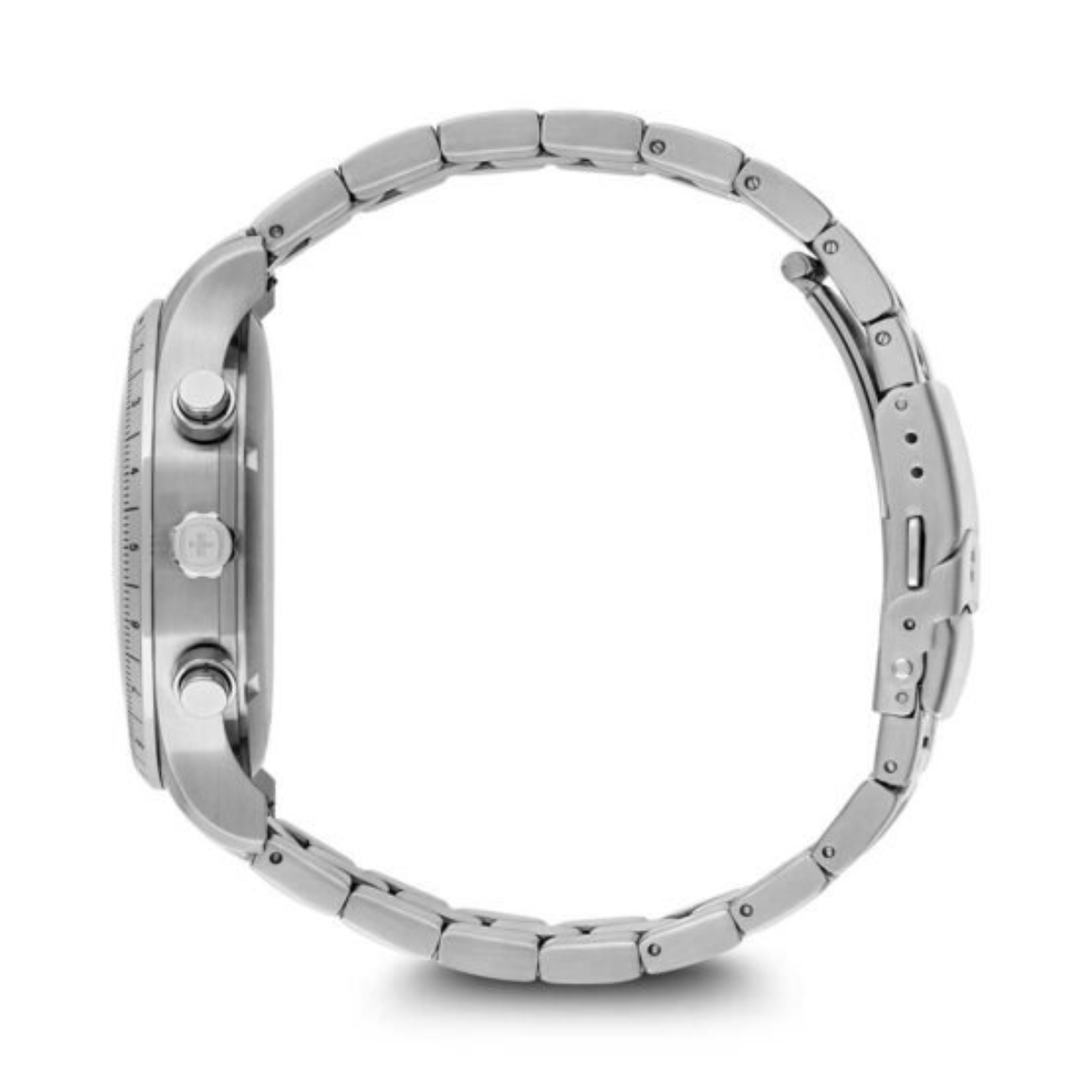 Attitude Chrono Esfera Azul Correa Acero Plateado