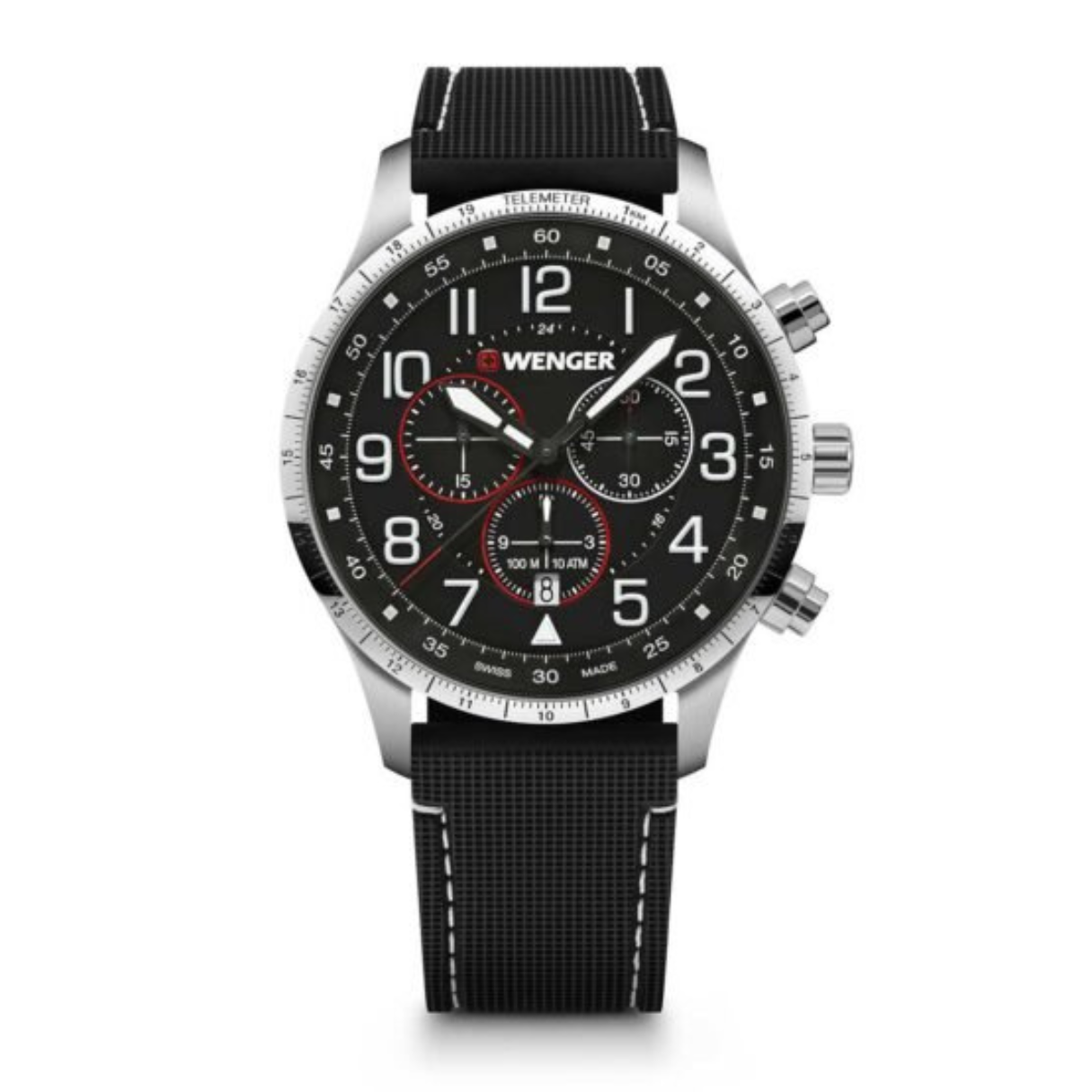 Attitude Chrono Esfera Negra Correa Silicón Negro