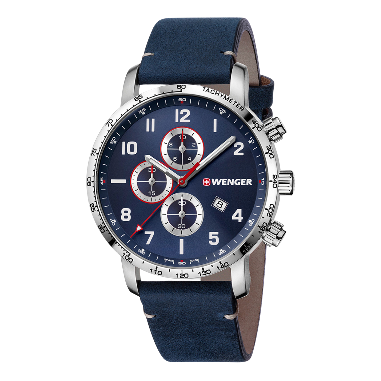 Attitude Chrono Esfera Azul Correa Piel Azul