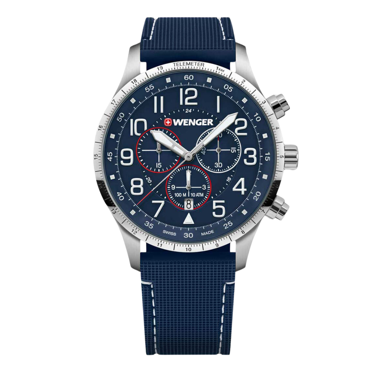 Attitude Chrono Esfera Azul Correa Silicón Azul