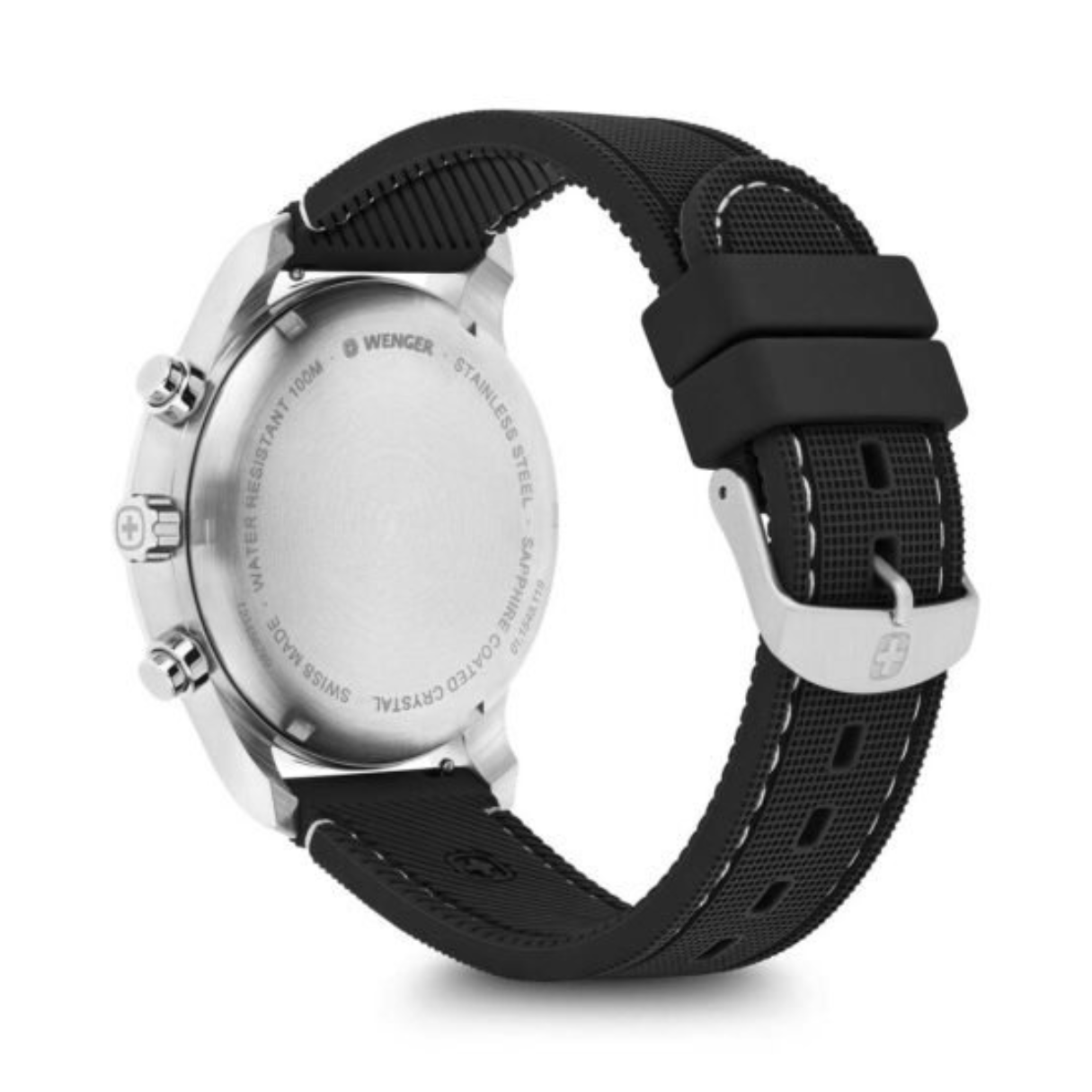 Attitude Chrono Esfera Negra Correa Silicón Negro