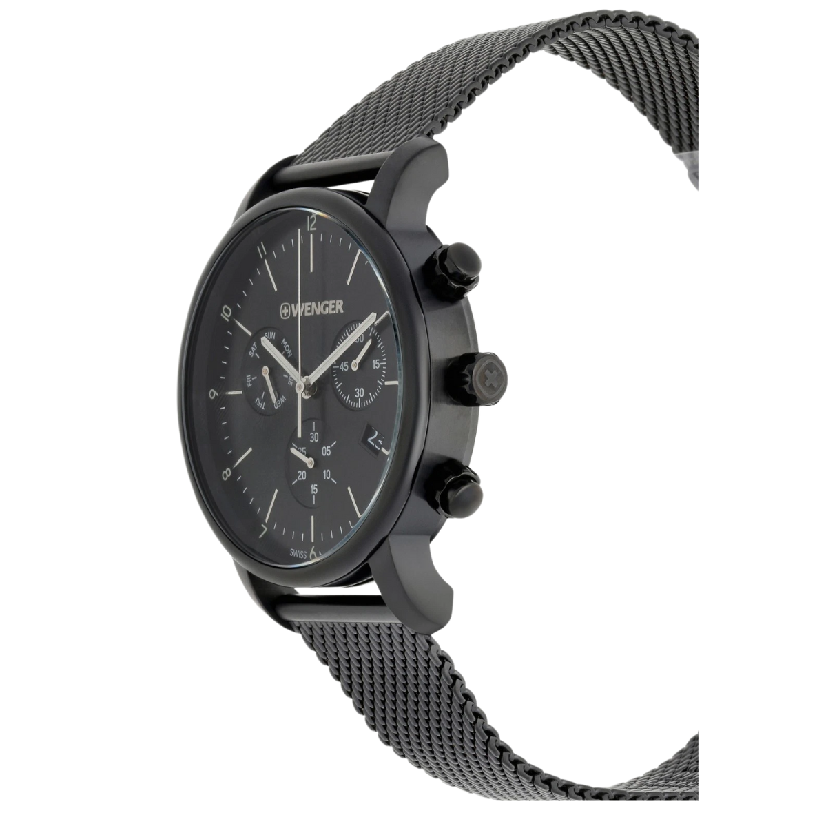 Urban Classic Chrono Esfera Negra Correa Mesh PVD