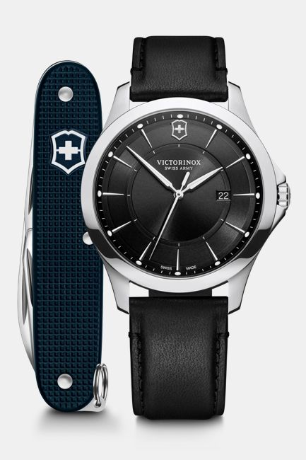 Juego de reloj Alliance con navaja suiza